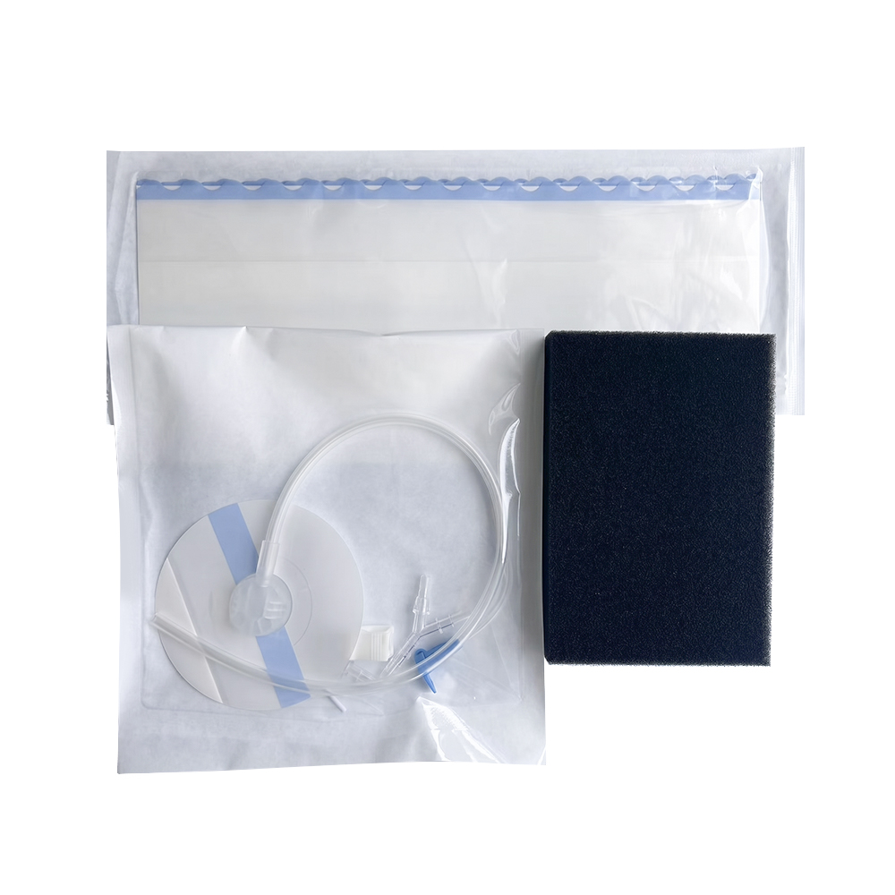 Kit di medicazione monouso per terapia a pressione negativa per ferite (NPWT/VSD).