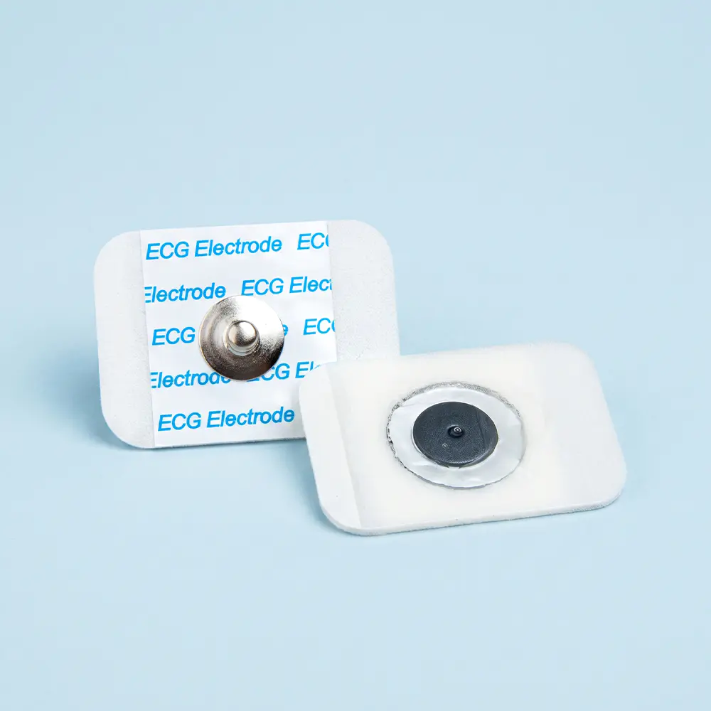 Elettrodo ECG a scatto in schiuma monouso da 25 * 35 mm per il monitoraggio ECG di adulti
