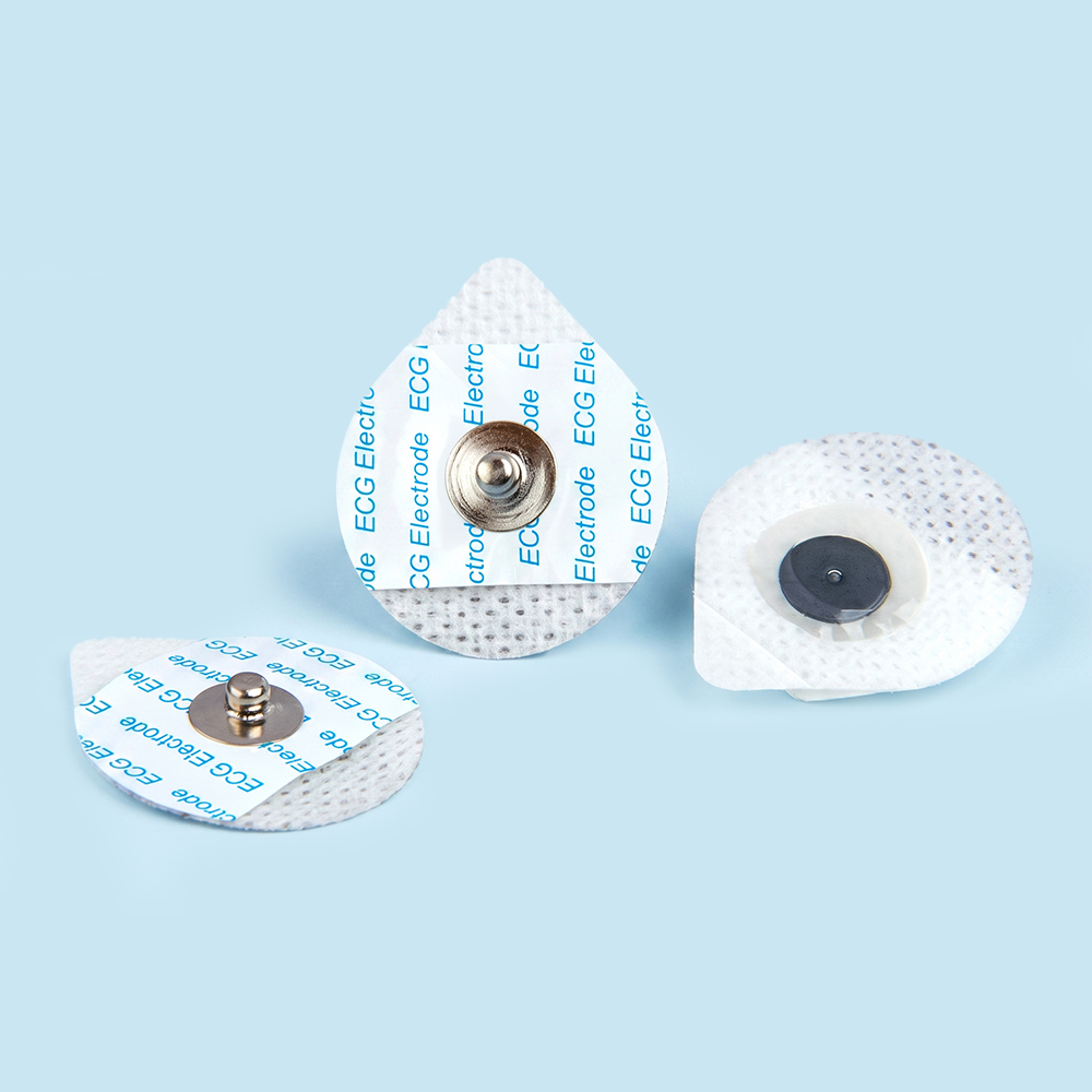 Elettrodi ECG in tessuto non tessuto monouso a goccia da 26*42 mm