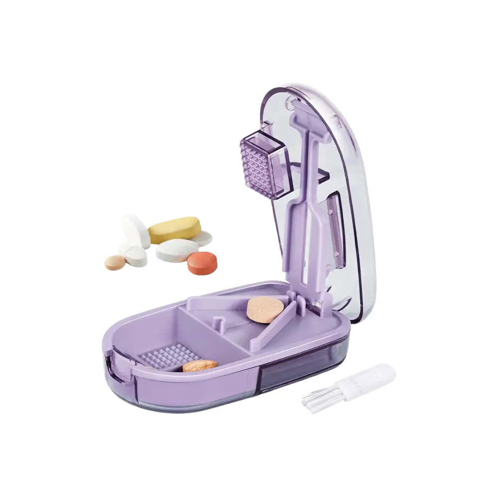 Tagliapillole e schiacciapillole 3 in 1 con contenitore