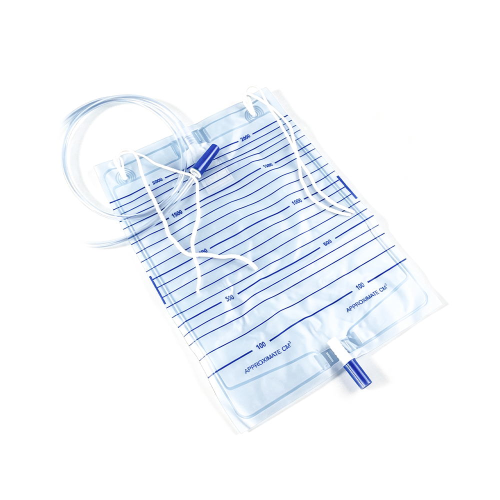 Sacca per urina di grado medico universale da 1000 ml-2000 ml con fascetta in nylon